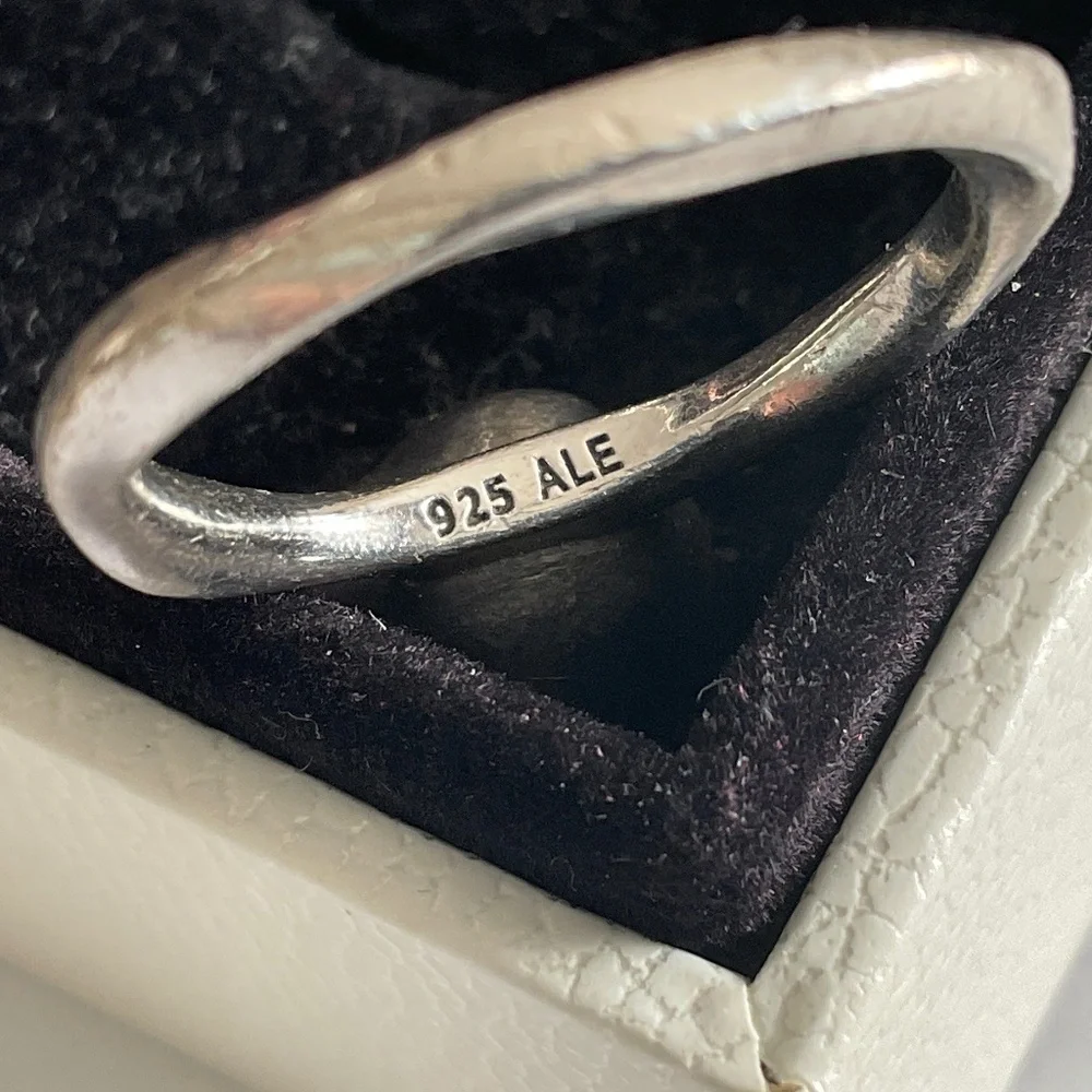 Pandora Silver Pearl Ring - Picture 4 of 4